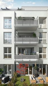 Außenansicht Gebäude Gilgaustraße (Visualisierung)