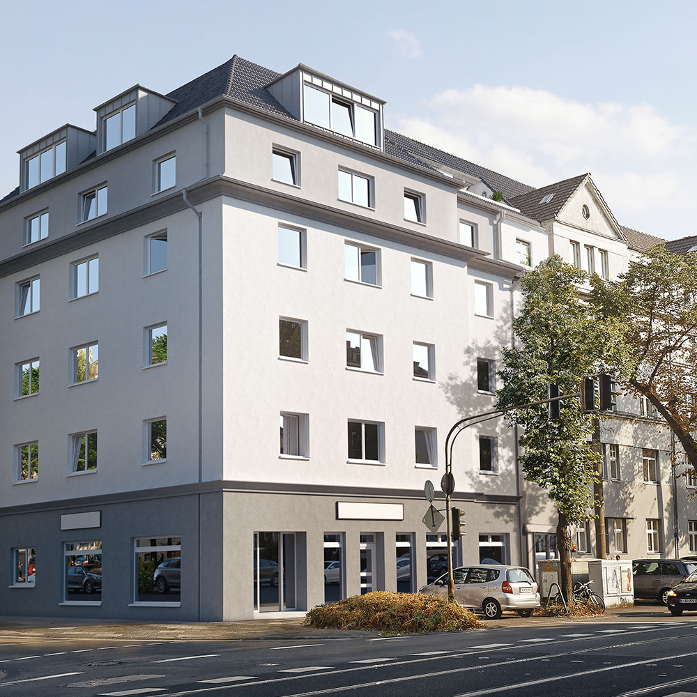 Visualisierung des Gebäudes nach abgeschlossener Renovierung