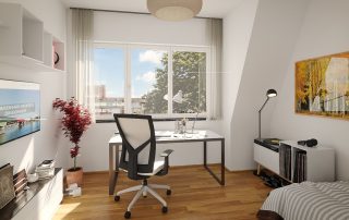 Kinderzimmer-Büro